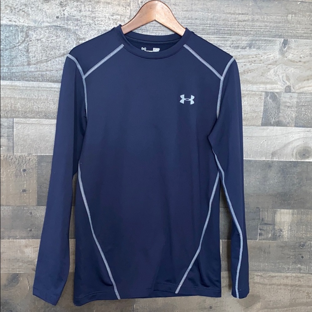 Navy Blue Under Armour Long Sleeve Shirt